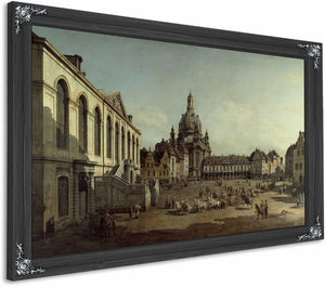 View Of The Neumarkt In Dresden From The Judenhofe By Canaletto