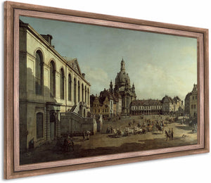 View Of The Neumarkt In Dresden From The Judenhofe By Canaletto