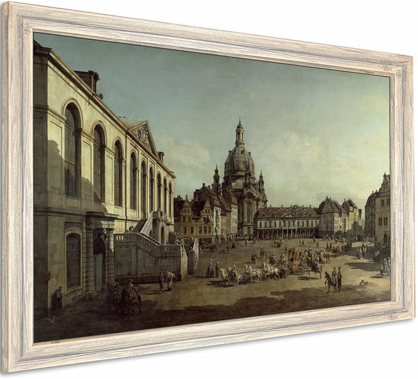 View Of The Neumarkt In Dresden From The Judenhofe By Canaletto