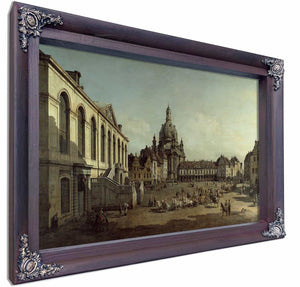 View Of The Neumarkt In Dresden From The Judenhofe By Canaletto