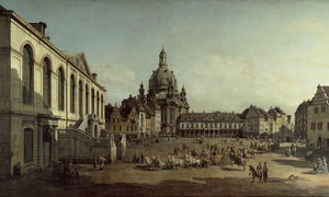 Canaletto View Of The Neumarkt In Dresden From The Judenhofe By Canaletto