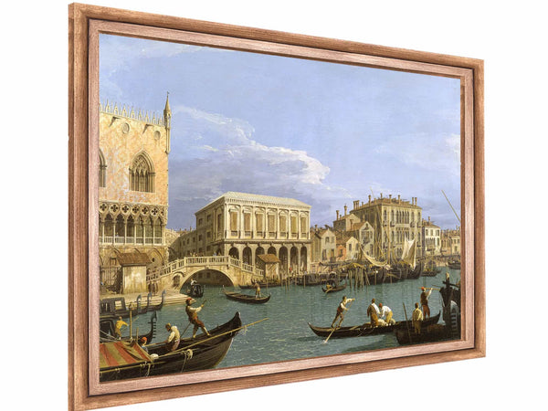 View Of The Riva Degli Schiavoni Venice By Canaletto