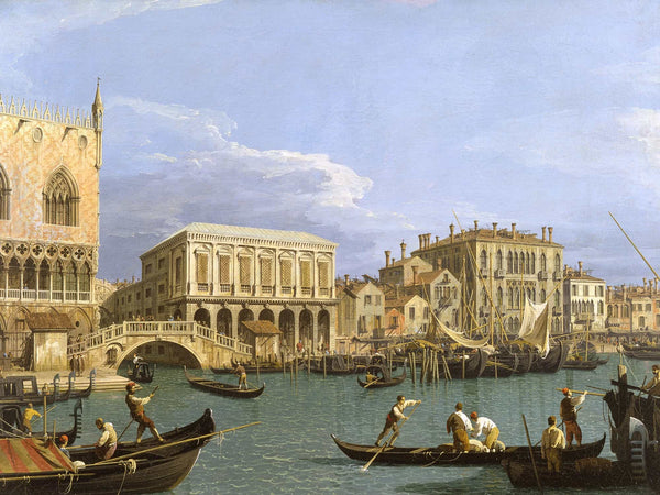 Canaletto View Of The Riva Degli Schiavoni Venice By Canaletto