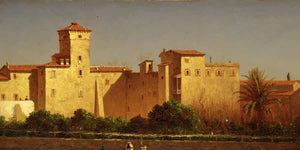 Sanford Robinson Gifford Villa Malta Rome By Sanford Robinson Gifford