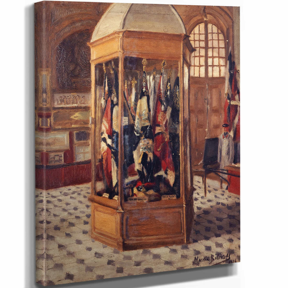 Massia Bibikoff Vitrine De Drapeaux Au Musee De La Guerre Aux Invalides (1916) By Massia Bibikoff