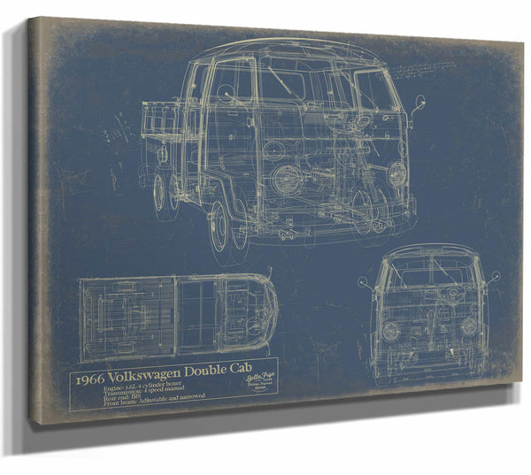 Volkswagen Doublecab 1966 Fbm Wall Art from Bella Frye.