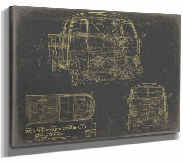 Volkswagen Doublecab 1966 Fbm Wall Art from Bella Frye.