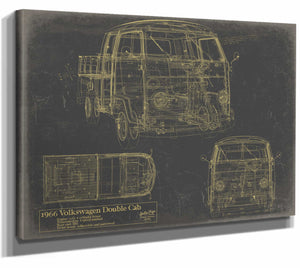 Volkswagen Doublecab1966 Wall Art from Bella Frye.