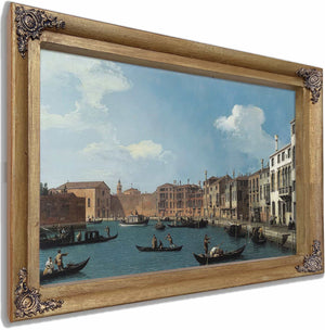 Vue Du Canal De Santa Chiara A Venise By Canaletto