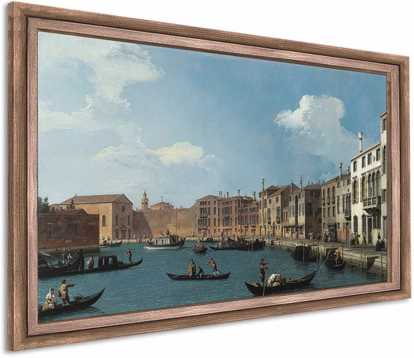 Vue Du Canal De Santa Chiara A Venise By Canaletto