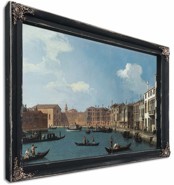 Vue Du Canal De Santa Chiara A Venise By Canaletto