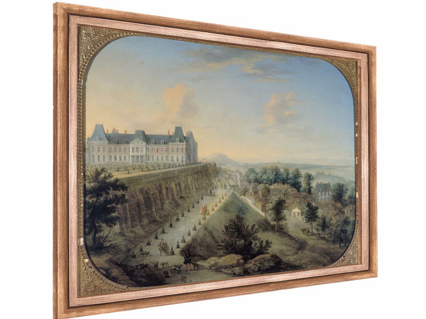 Vue Du Chateau Vieux Et De La Terrasse De Meudon By Charles Leopold Grevenbroeck