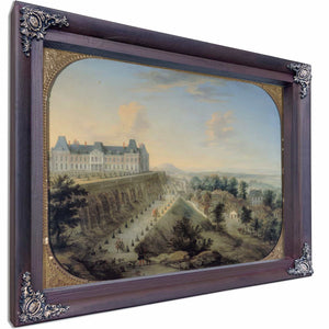 Vue Du Chateau Vieux Et De La Terrasse De Meudon By Charles Leopold Grevenbroeck