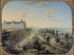 Charles Leopold Grevenbroeck Vue Du Chateau Vieux Et De La Terrasse De Meudon By Charles Leopold Grevenbroeck