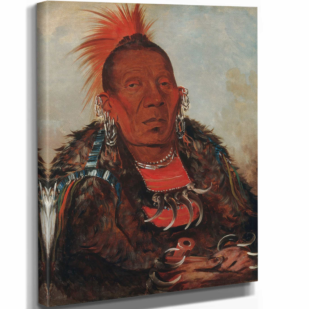 George Catlin Wah Ro Nee Sah The Surrounder Chief Of The Tribe By George Catlin