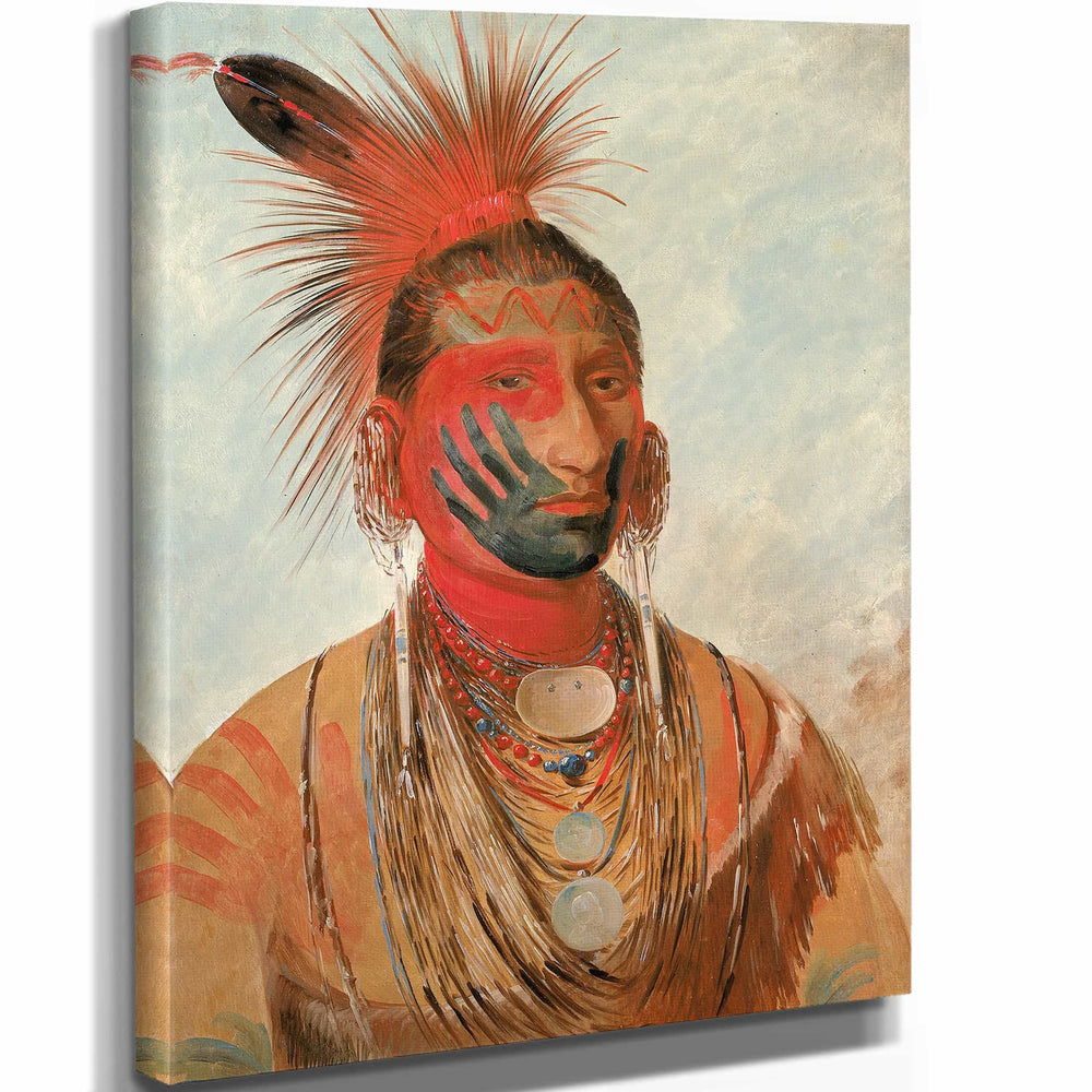 George Catlin Wash Ka Mon Ya Fast Dancer A Warrior By George Catlin