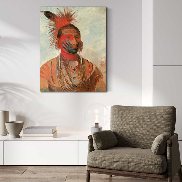 George Catlin Wash Ka Mon Ya Fast Dancer A Warrior By George Catlin