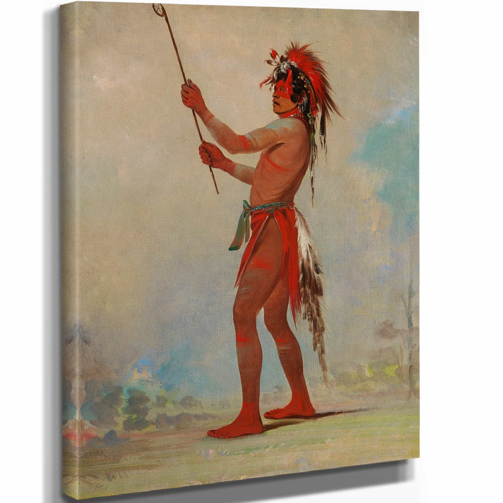 George Catlin We Chush Ta Doo Ta Red Man A Distinguished Ball Player By George Catlin