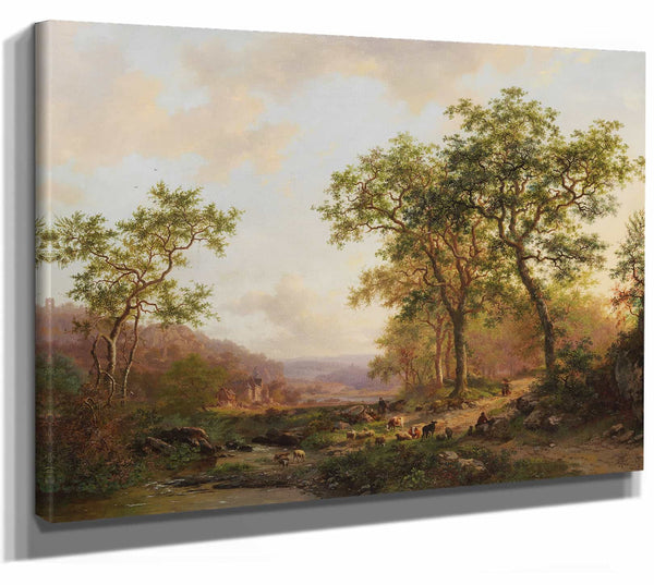 Frederik Marinus Kruseman Weite Landschaft Im Abendlicht By Frederik Marinus Kruseman