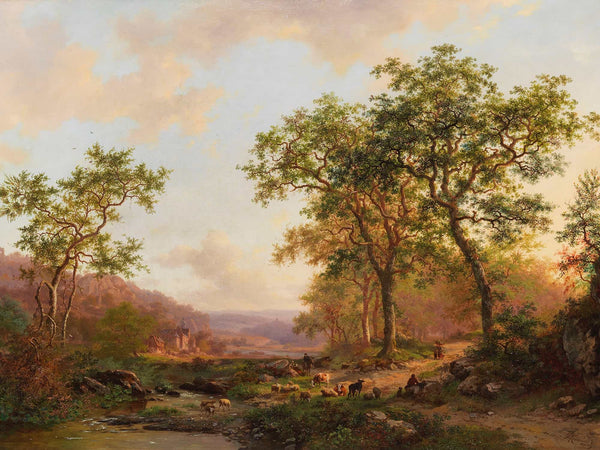 Frederik Marinus Kruseman Weite Landschaft Im Abendlicht By Frederik Marinus Kruseman