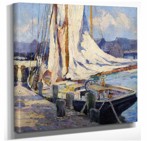 Bertha Eversfield Perrie Wharf Scene Gloucester By Bertha Eversfield Perrie