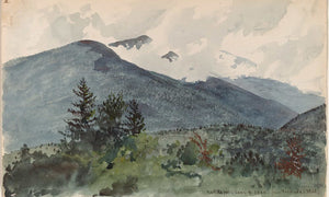 Charles De Wolf Brownell White Mountains From Fernalds Hill By Charles De Wolf Brownell