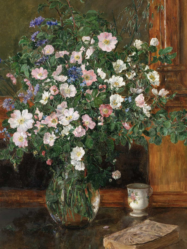 Anna Munthe Norstedt Wild Briar Roses (1908) By Anna Munthe Norstedt