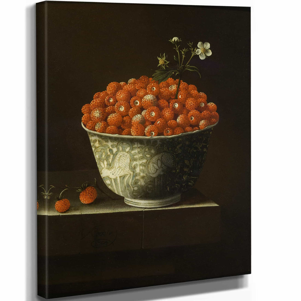 Adriaen Coorte Wild Strawberries In A Wan Li Bowl (1704) By Adriaen Coorte