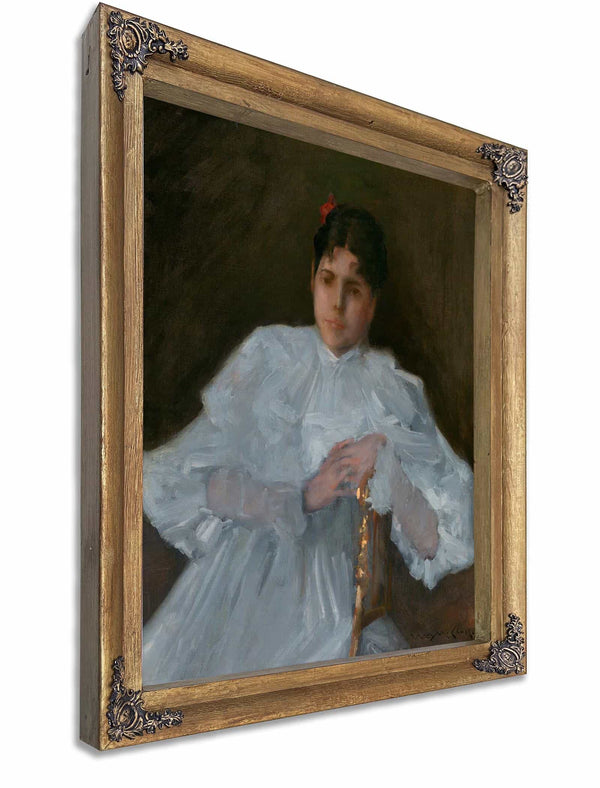 Girl In White By William Merritt Chase