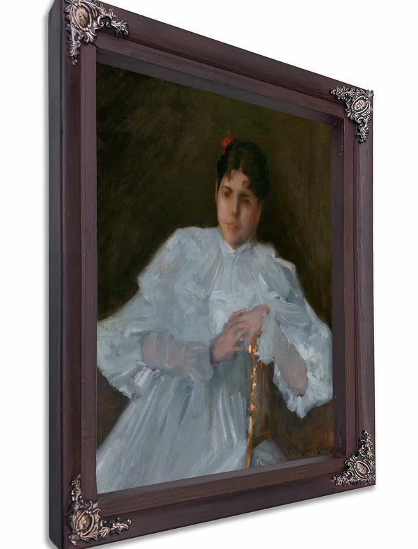 Girl In White By William Merritt Chase