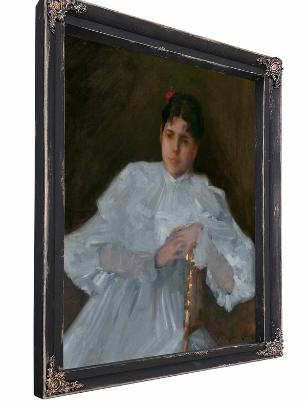 Girl In White By William Merritt Chase