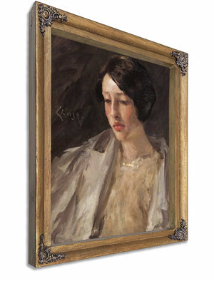 Portrait Of Esther M Groome By William Merritt Chase