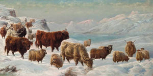 Charles Jones Winter In The Highlands By Charles Jones