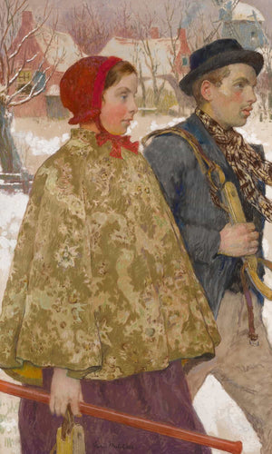 Gari Melchers Winter By Gari Melchers