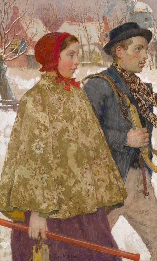 Gari Melchers Winter By Gari Melchers