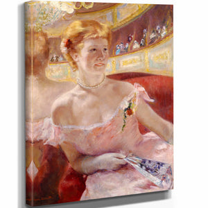 Mary Cassatt Woman With A Pearl Necklace In A Loge By Mary Cassatt