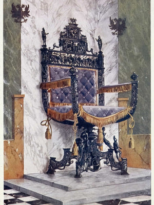 Edwin Foley Wrought Steel Chair The Property Of Earl Radnor Longford Castle (1910 1911) By Edwin Foley