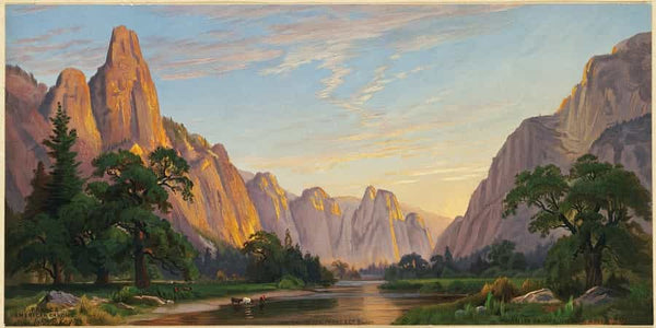 John Ross Key Yosemite Valley Looking West By John Ross Key