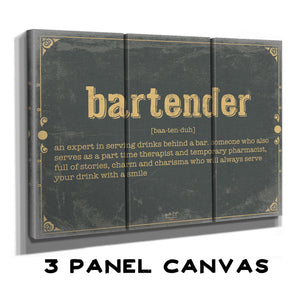 Bella Frye Home & Garden > Decor > Artwork Bartender Word Definition Wall Art - Gift for Bartender Dictionary Artwork