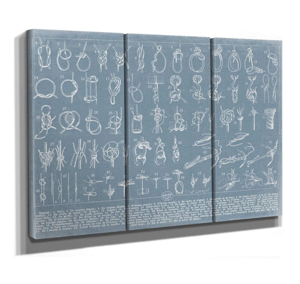 Bella Frye Home & Garden > Decor > Artwork Nautical Knots Reference Wall Art - Types of Knots Print