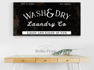 Bella Frye Wash & Dry - Laundry Room Wall Art