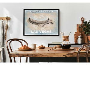 Bella Frye Allegiant Stadium Wall Art - Vegas Raiders Football Stadium Print