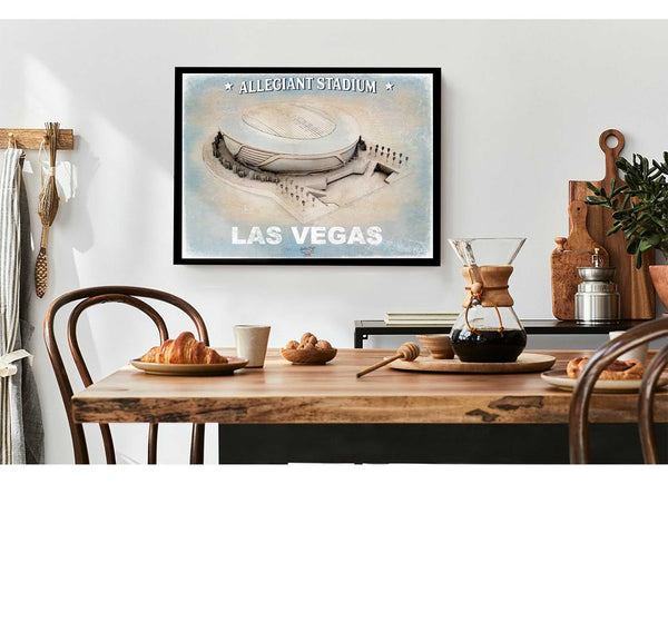 Bella Frye Allegiant Stadium Wall Art - Vegas Raiders Football Stadium Print