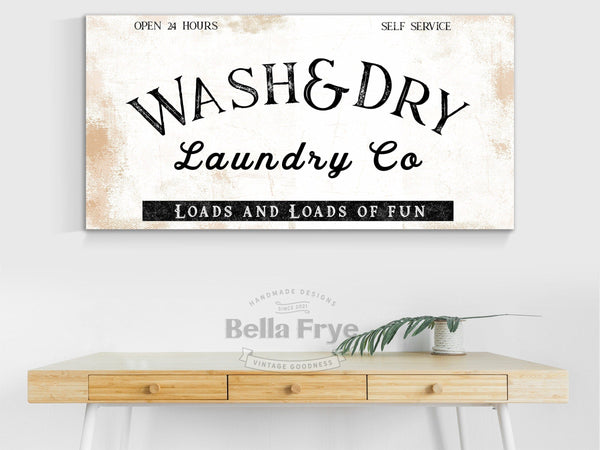 Bella Frye Wash & Dry - Laundry Room Wall Art