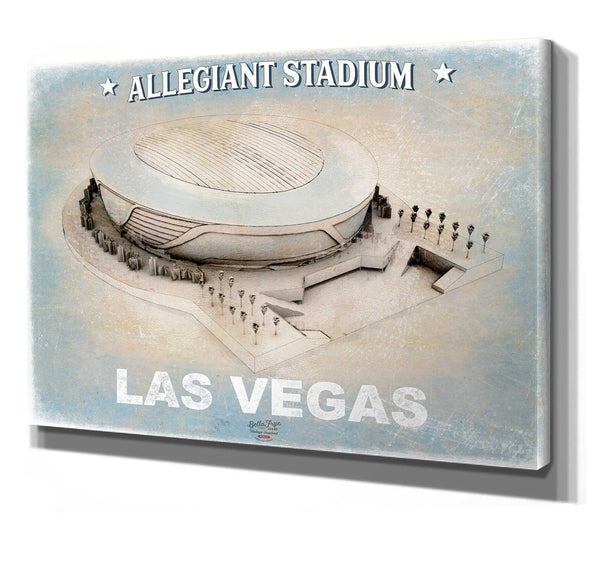 Bella Frye Allegiant Stadium Wall Art - Vegas Raiders Football Stadium Print