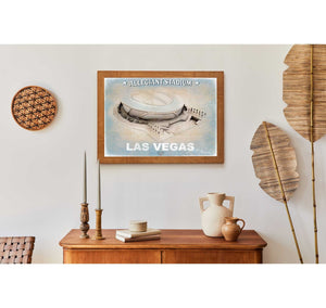 Bella Frye Allegiant Stadium Wall Art - Vegas Raiders Football Stadium Print