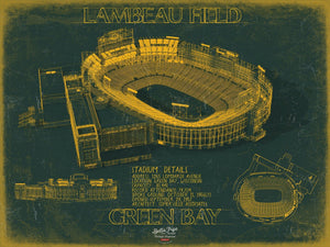 Bella Frye Lambeau Field Wall Art - Original Green Bay Packers Print