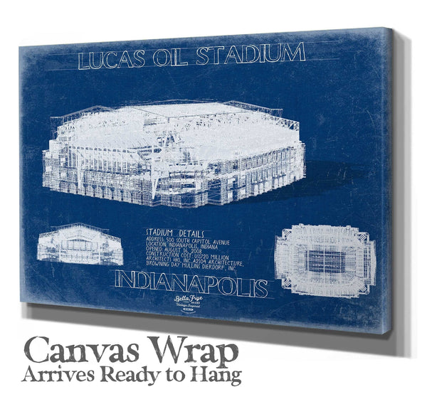 Bella Frye Lucas Oil Field Wall Art - Original Indianapolis Colts Fan Print