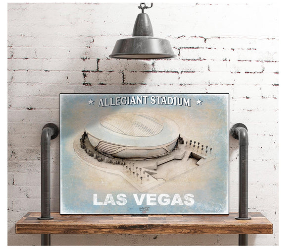 Bella Frye Allegiant Stadium Wall Art - Vegas Raiders Football Stadium Print