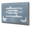 Bella Frye USS Carl Vinson CVN-70 Blueprint Wall Art - Original Carrier Print